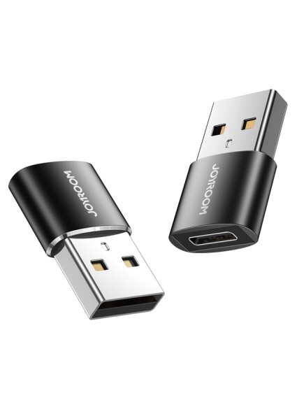 JOYROOM αντάπτορας USB σε USB USB-C S-H152, 480Mbps, μαύρος, 2τμχ