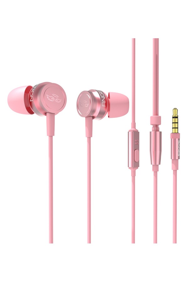 SADES gaming earphones Wings 10, μικρόφωνο, 3.5mm, magnetic, Φ10mm, ροζ