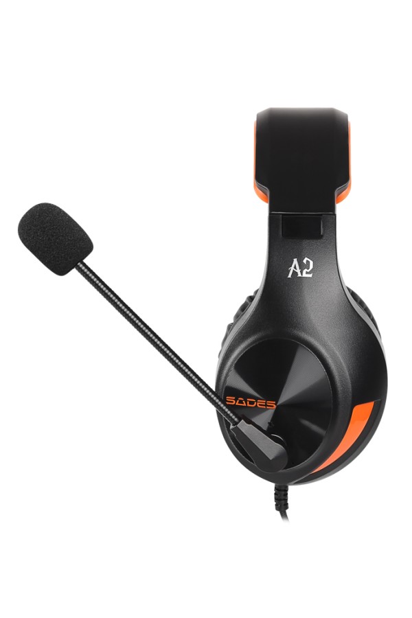 SADES Gaming Headset A2, multiplatform, 3.5mm, μαύρα