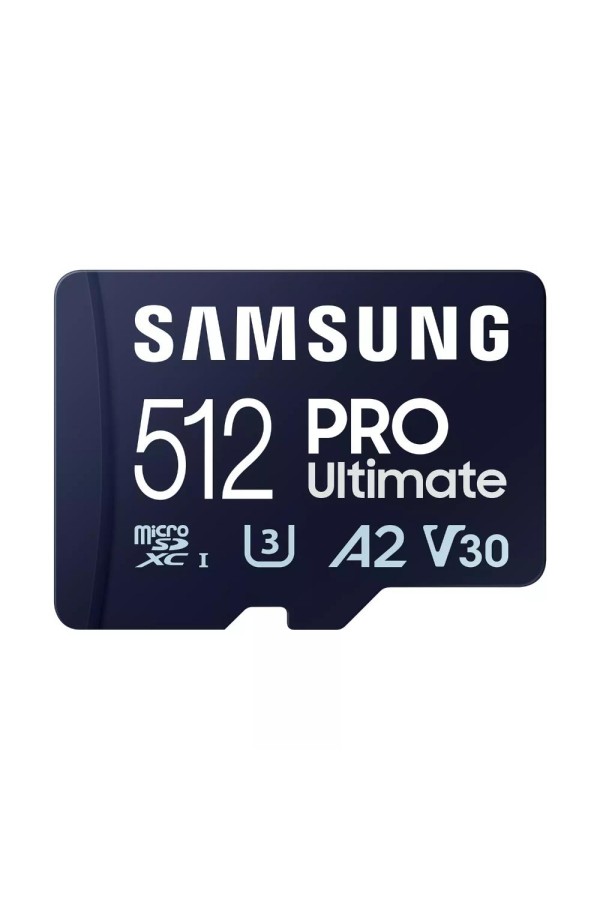 Samsung Pro Ultimate microSDXC 512GB Class 10 U3 V30 A2 UHS-I with USB Adapter (MB-MY512SB/WW) (SAMMB-MY512SB-WW)