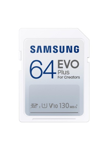 Samsung Evo Plus for Creators SDXC 64GB Class 10 U1 V10 UHS-I (MB-SC64K/EU) (SAMMB-SC64K-EU)