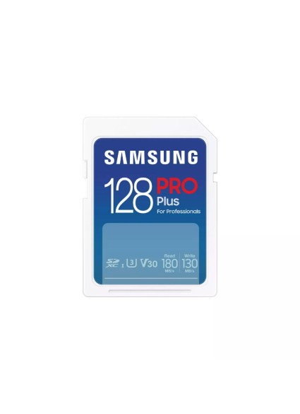 Samsung Pro Plus SDXC 128GB Class 3 U3 V30 UHS-I (MB-SD128S/EU) (SAMMB-SD128S-EU)