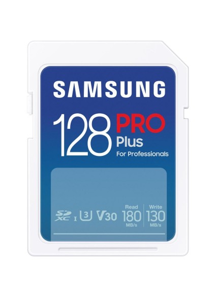 Samsung Pro Plus SDXC 128GB Class 10 U3 V30 UHS-I with USB Reader (MB-SD128SB/WW) (SAMMB-SD128SB-WW)