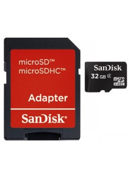 Sandisk microSDHC 32GB Class 4 Default Speed (SDSDQB-032G-B35) (SANSDSDQB-032G-B35)