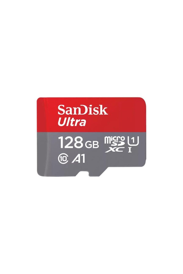 Sandisk Ultra microSDXC 128GB Class 10 U1 A1 UHS-I με αντάπτορα 140MB/s (SDSQUAB-128G-GN6MA) (SANSDSQUAB-128G-GN6MA)