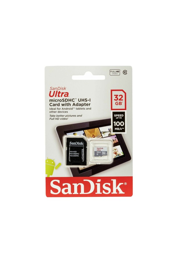 Sandisk Memory 32GB Extreme PRO microSDHC UHS-I Card with adapter (SDSQXCG-032G-GN6MA) (SANSDSQXCG-032G-GN6MA)