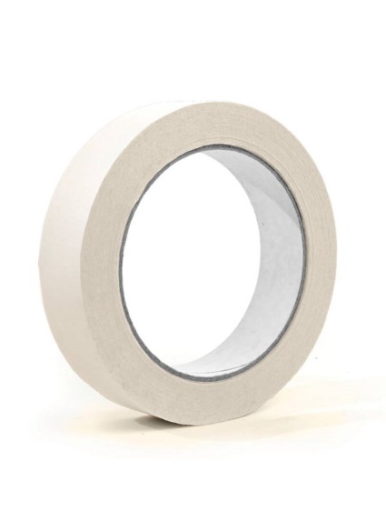 SELLOPLAST Χαρτοταινία Masking 60°C λευκή SEL-007, 19mm, 40m, 8τμχ