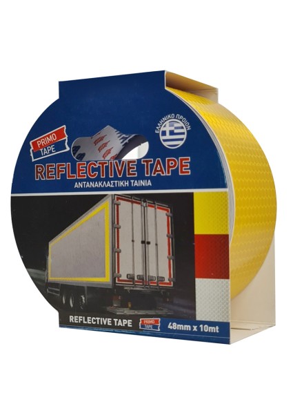 PRIMO TAPE αντανακλαστική ταινία SEL-024, 48mm x 10m, κίτρινη