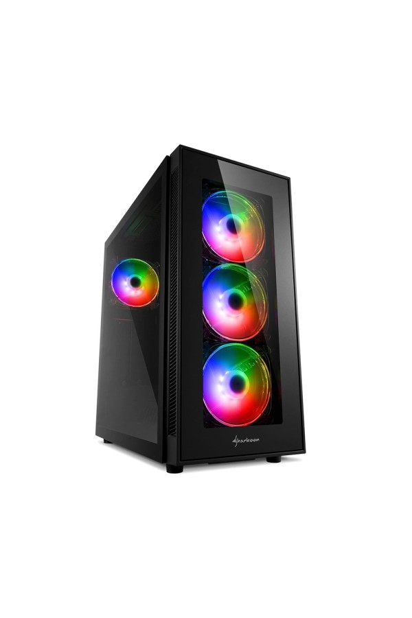 Sharkoon TG5 Pro RGB Gaming Midi Tower Computer Case Black (23356973) (SHR23356973)