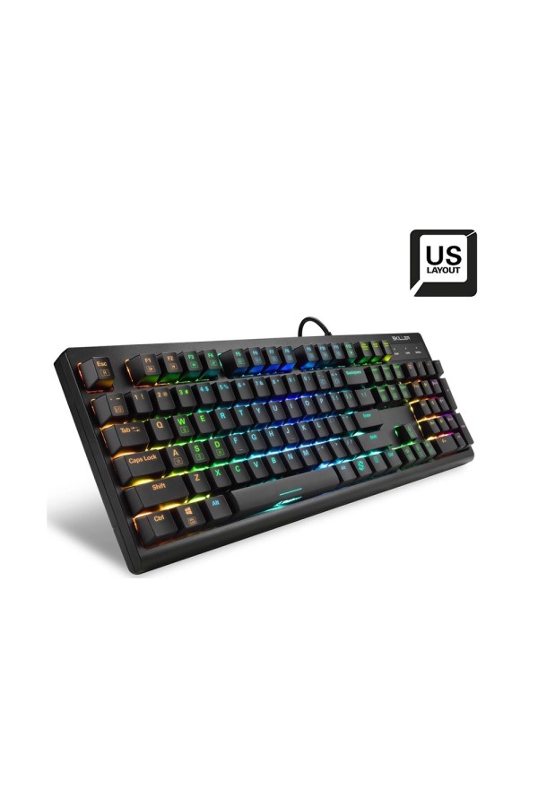 Sharkoon Skiller SGK30 Gaming Mechanical Keyboard Custom Blue Switch RGB English US (27601043) (SHR27601043)