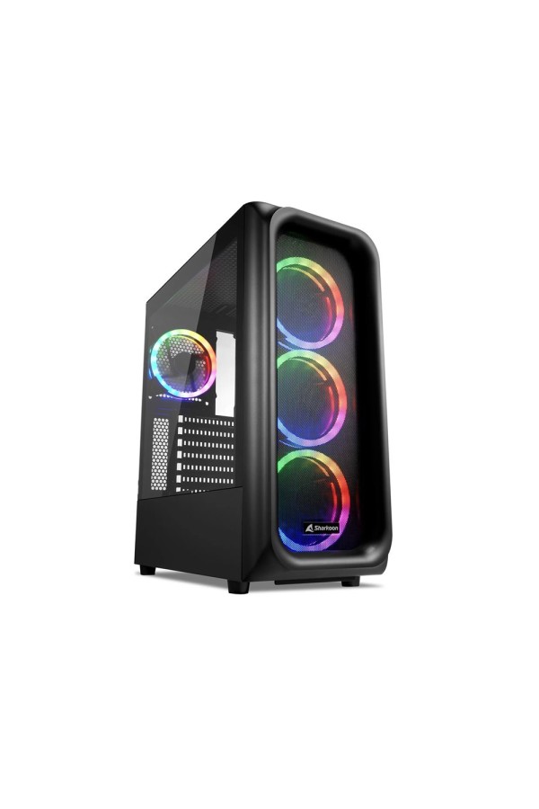 Sharkoon TK5M Gaming Full Tower Computer Case RGB Black (36503112) (SHR36503112)