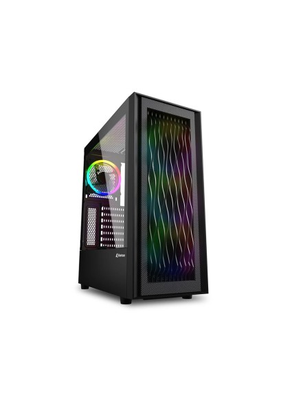 Sharkoon RGB Wave Gaming Full Tower PC Case Black (39838340) (SHR39838340)