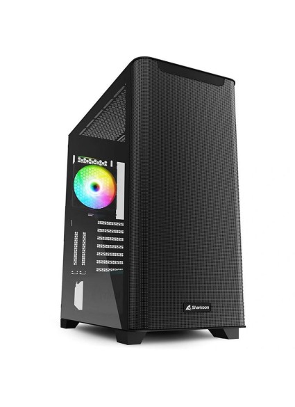 Sharkoon M30 RGB Gaming Midi Tower Κουτί Υπολογιστή με Πλαϊνό Παράθυρο Μαύρο (M30RGB ) (SHRM30RGB )