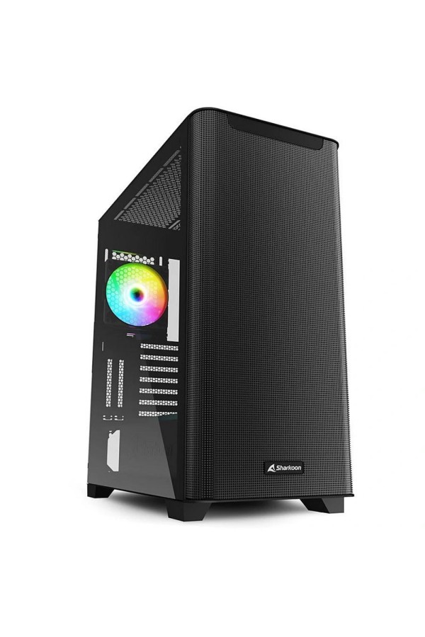 Sharkoon M30 RGB Gaming Midi Tower Κουτί Υπολογιστή με Πλαϊνό Παράθυρο Μαύρο (M30RGB ) (SHRM30RGB )