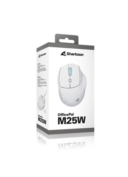 Sharkoon OfficePal M25W White (OFFPALM25WWH) (SHROFFPALM25WWH)