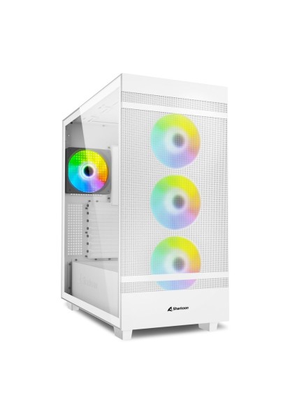 Sharkoon Rebel C50 RGB Gaming Full Tower Κουτί Υπολογιστή με Πλαϊνό Παράθυρο Λευκό (REBELC50WRGB) (SHRREBELC50WRGB)