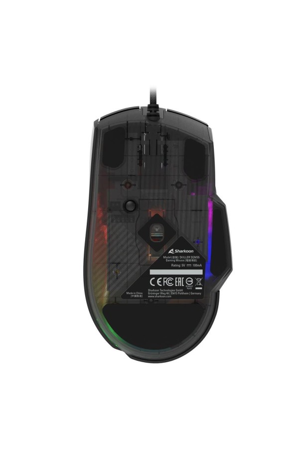 Sharkoon SGM35 RGB Gaming Ποντίκι 6400 DPI Μαύρο (SGM35BK) (SHRSGM35BK)