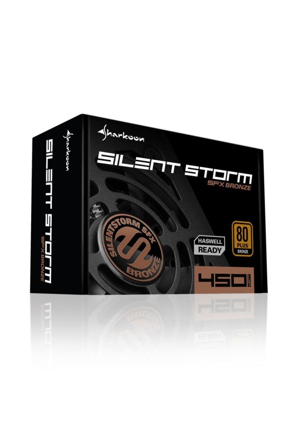 Sharkoon SilentStorm SFX 450W Μαύρο Τροφοδοτικό Υπολογιστή Full Wired 80 Plus Bronze (SILENTSTORMB450BK) (SHRSILENTSTORMB450BK)