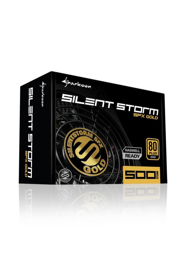 Sharkoon SilentStorm SFX 500W Μαύρο Τροφοδοτικό Υπολογιστή Full Modular 80 Plus Gold (SILENTSTORMG500BK) (SHRSILENTSTORMG500BK)