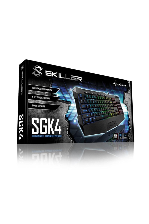 Sharkoon Skiller SGK4 Gaming Πληκτρολόγιο με RGB φωτισμό Αγγλικό US (SKSGK4US) (SHRSKSGK4US)