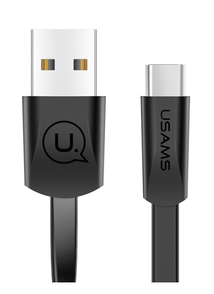 USAMS Καλώδιο USB σε USB-C US-SJ200, 10W, 1.2m, μαύρο