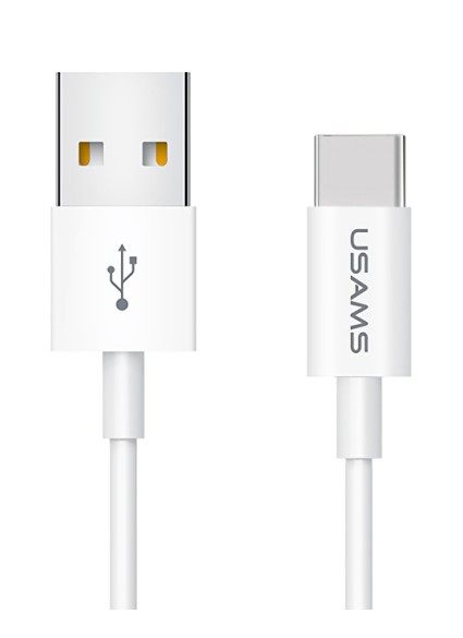 USAMS καλώδιο USB-C σε USB US-SJ285, 10W, 1m, λευκό