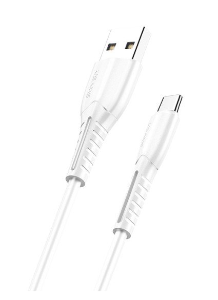 USAMS καλώδιο USB-C σε USB US-SJ366, 10W, 1m, λευκό