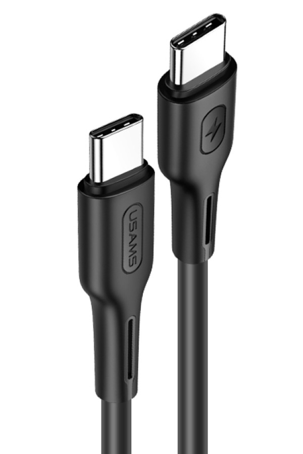 USAMS καλώδιο USB Type-C U43, 5A 100W, PD, 1.2m, μαύρο
