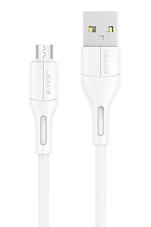 USAMS καλώδιο Micro USB σε USB US-SJ502, 10W, 1m, λευκό
