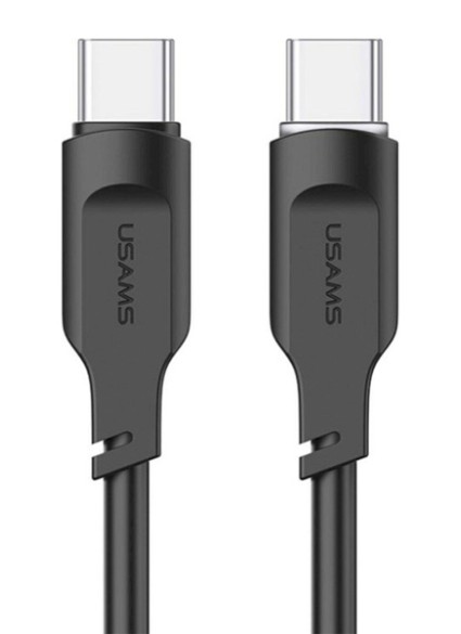 USAMS καλώδιο USB-C σε USB-C US-SJ567, 100W PD, 1.2m, μαύρο