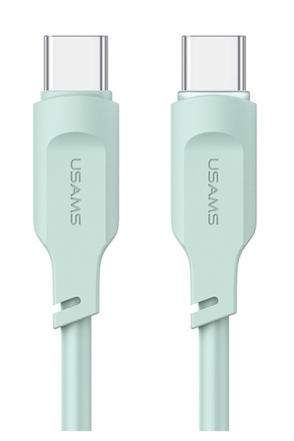 USAMS καλώδιο USB-C σε USB-C US-SJ567, 100W PD, 1.2m, πράσινο