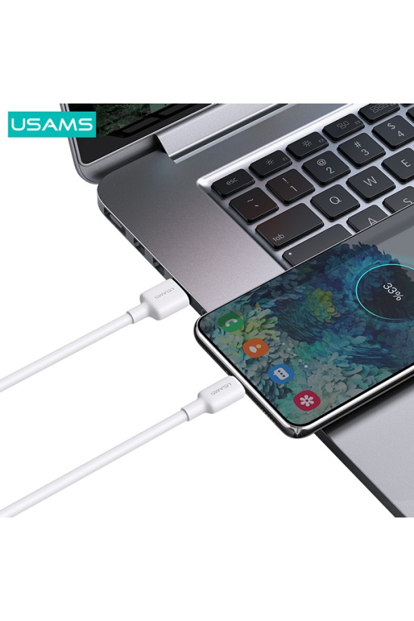 USAMS καλώδιο USB-C σε USB US-SJ601, 15W, 1m, λευκό