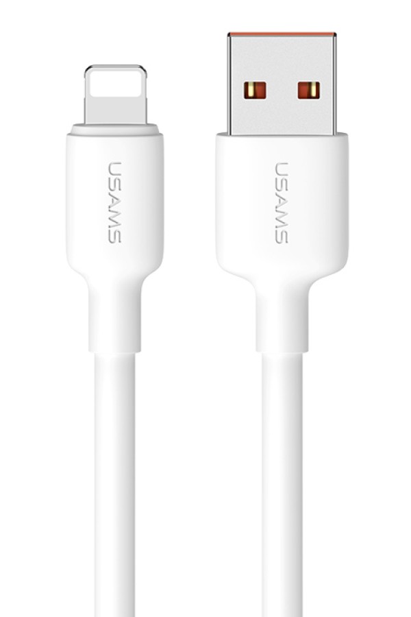USAMS καλώδιο Lightning σε USB US-SJ604, 12W, 1m, λευκό