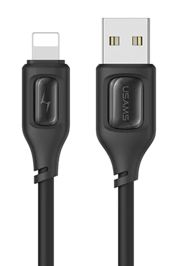 USAMS καλώδιο Lightning σε USB US-SJ618, 12W, 1m, μαύρο
