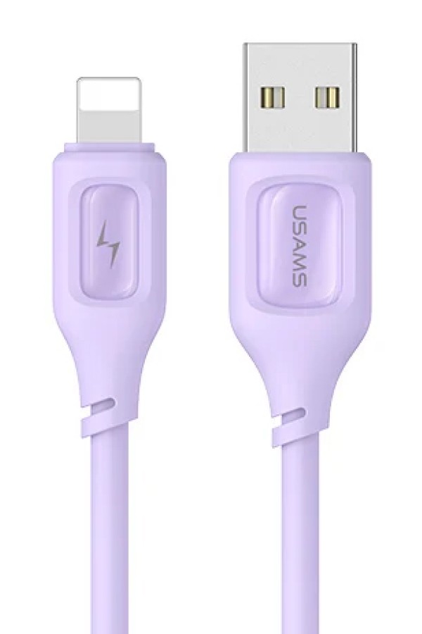 USAMS καλώδιο Lightning σε USB US-SJ618, 12W, 1m, μωβ