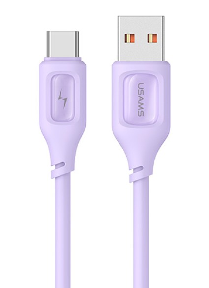 USAMS καλώδιο USB-C σε USB US-SJ619, 15W, 1m, μωβ