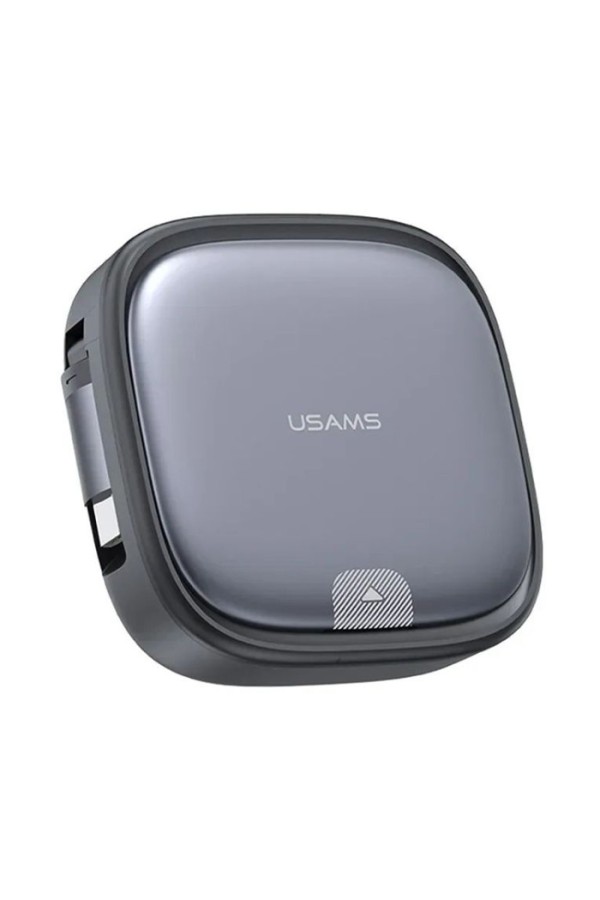 USAMS καλώδιο USB-C με 3x αντάπτορες & θήκη US-SJ650, 60W, 1m, μαύρο