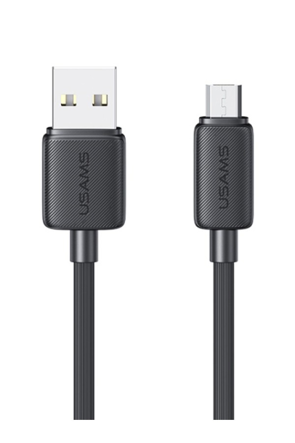 USAMS καλώδιο micro USB σε USB US-SJ690, 10W, 480Mbps, 1m, μαύρο