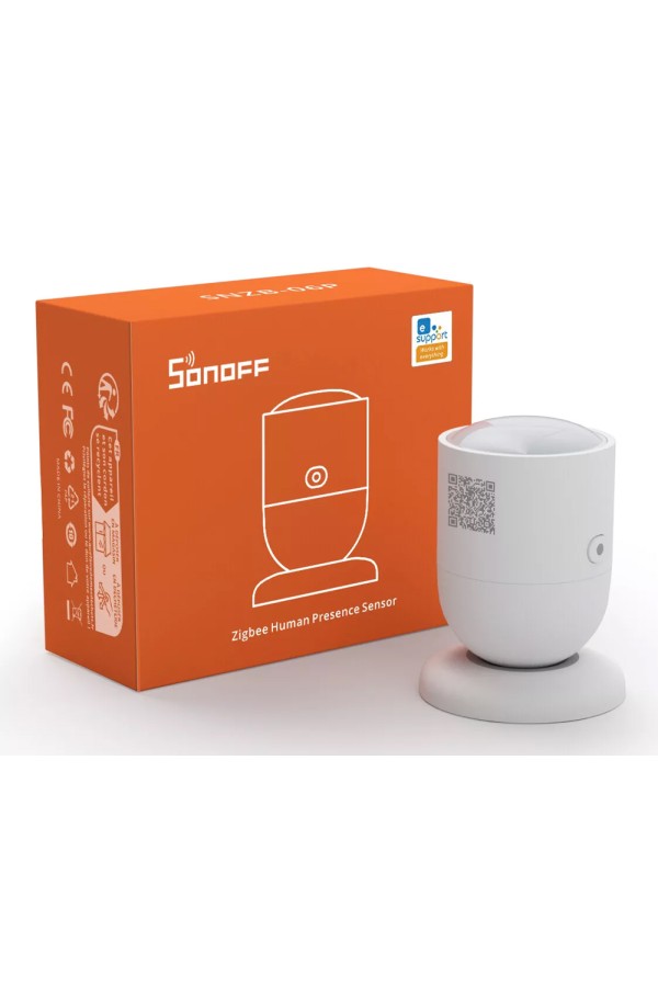 SONOFF smart ανιχνευτής κίνησης SNZB-06P με αισθητήρα φωτός, ZigBee, λευκός