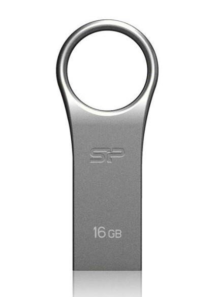 SILICON POWER USB Flash Drive Firma F80, 16GB, USB 2.0, ασημί