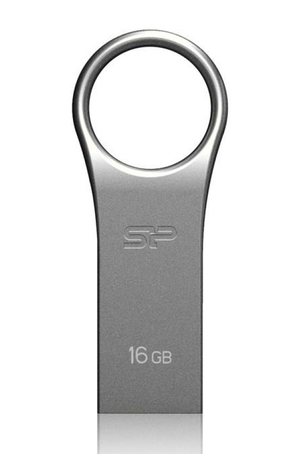 SILICON POWER USB Flash Drive Firma F80, 16GB, USB 2.0, ασημί