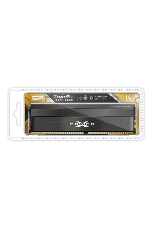 SILICON POWER μνήμη DDR4 UDIMM XPOWER Zenith, 16GB, RGB, 3200MHz, CL16