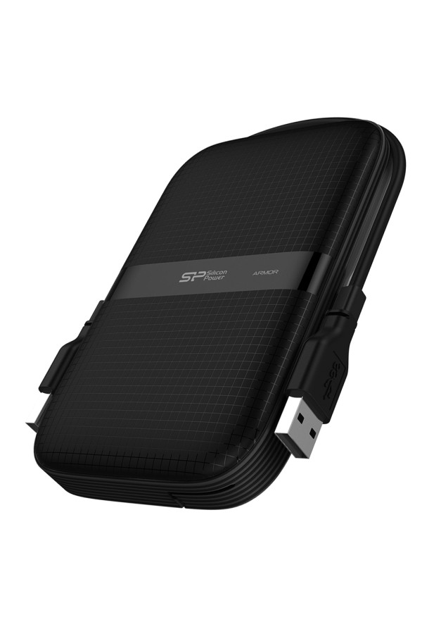 SILICON POWER εξωτερικός HDD Armor A60, 2TB, USB 3.2, μαύρος