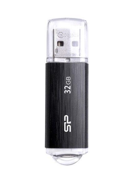 SILICON POWER USB Flash Drive Ultima U02, 32GB, USB 2.0, μαύρο