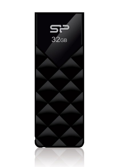 SILICON POWER USB Flash Ultima U03, 32GB, USB 2.0, μαύρο