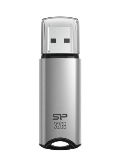 SILICON POWER USB Flash Drive Marvel M02, 32GB, USB 3.2, γκρι