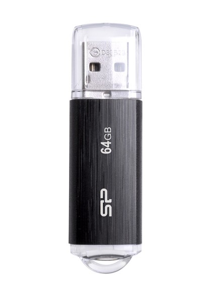 SILICON POWER USB Flash Drive Ultima U02, 64GB, USB 2.0, μαύρο