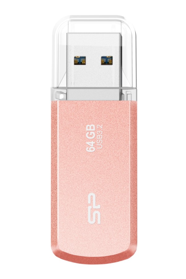 SILICON POWER USB Flash Drive Helios 202, 64GB, USB 3.2, ροζ χρυσό