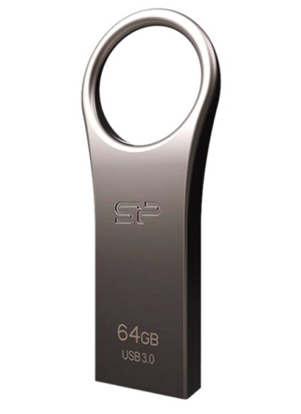 SILICON POWER USB Flash Drive Jewel 80, 64GB, USB 3.2, ασημί