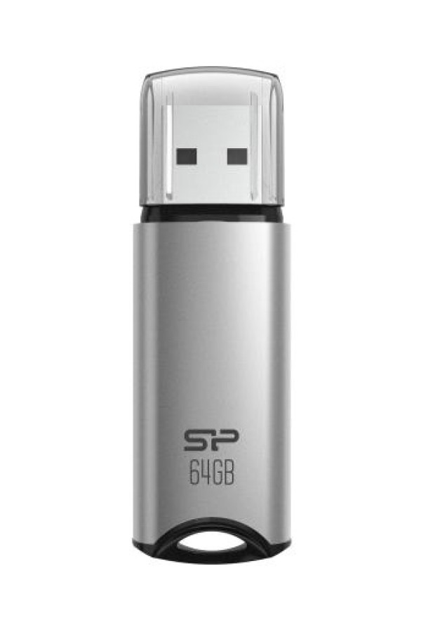 SILICON POWER USB Flash Drive Marvel M02, 64GB, USB 3.2, γκρι